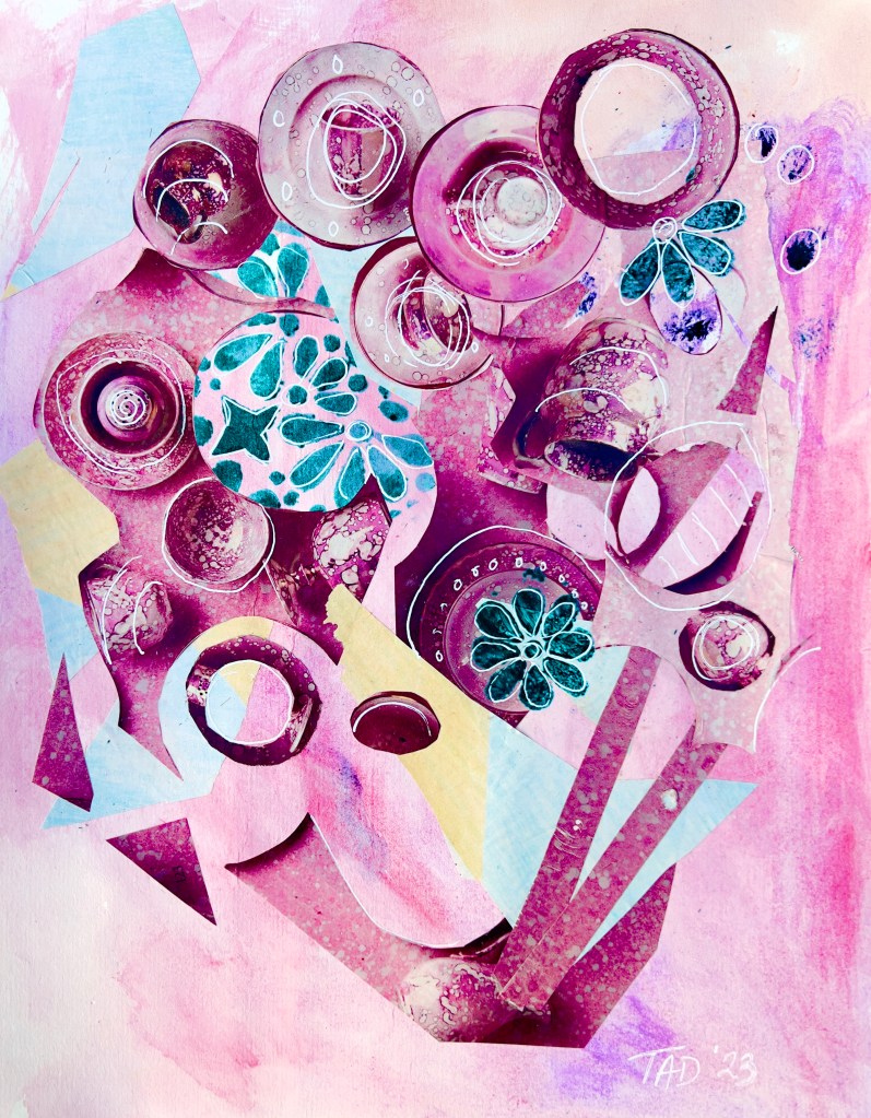 A new mixed media collage for silent Sunday