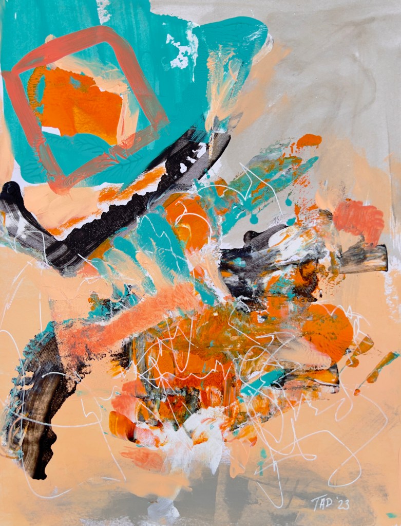 11" x 14" Mixed media on paper