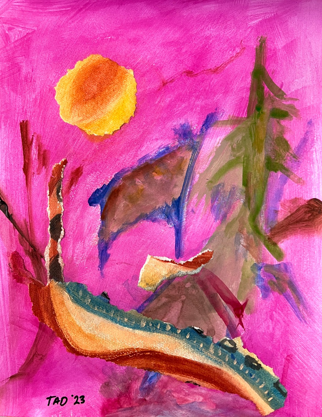 Goat With Painted&nbsp;Sun