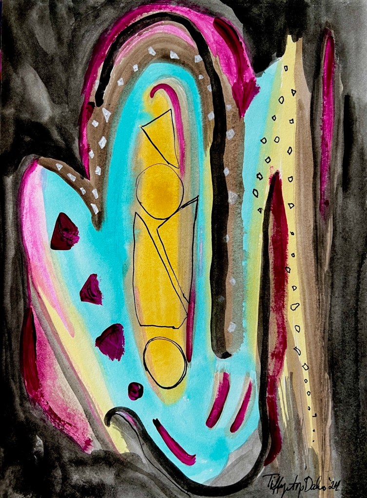 Abstract painting by Tiffany Arp Daleo